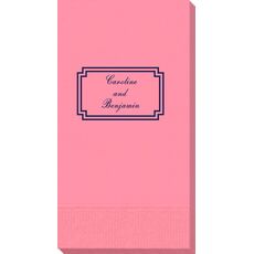 Your Text in Double Frame Guest Towels