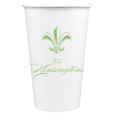 Castle Fleur-de-Lis Paper Coffee Cups