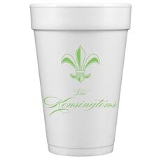 Castle Fleur-de-Lis Styrofoam Cups