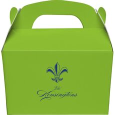 Castle Fleur-de-Lis Gable Favor Boxes
