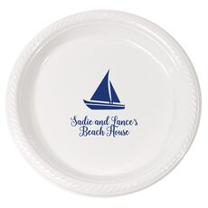Cutter Sailboat Plastic Plates