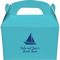 Cutter Sailboat Gable Favor Boxes