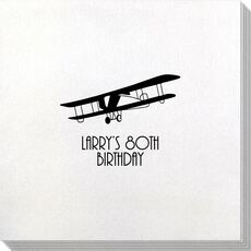 Vintage Plane Bamboo Luxe Napkins