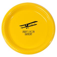 Vintage Plane Plastic Plates