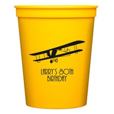 Vintage Plane Stadium Cups
