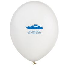 Large Yacht Latex Balloons