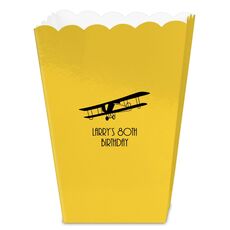 Vintage Plane Mini Popcorn Boxes