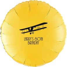 Vintage Plane Mylar Balloons