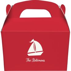 Sailboat Silhouette Gable Favor Boxes
