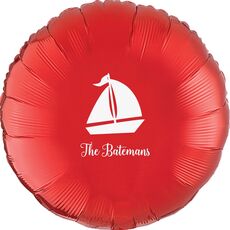 Sailboat Silhouette Mylar Balloons