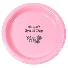 Rosie Posie Plastic Plates