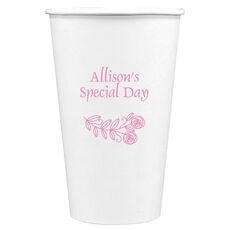 Rosie Posie Paper Coffee Cups