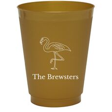 Flamingo Colored Shatterproof Cups