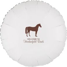 Horse Silhouette Mylar Balloons