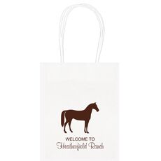 Horse Silhouette Mini Twisted Handled Bags
