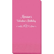 Two Hearts on a Vine Guest Towels