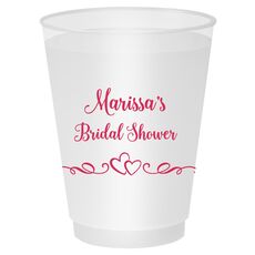 Two Hearts on a Vine Shatterproof Cups