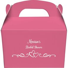Two Hearts on a Vine Gable Favor Boxes