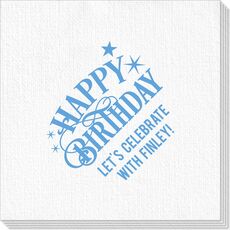 Happy Birthday with Stars Deville Napkins