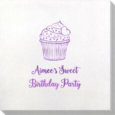 Sprinkled Cupcake Bamboo Luxe Napkins