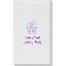 Sprinkled Cupcake Linen Like Guest Towels