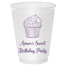 Sprinkled Cupcake Shatterproof Cups