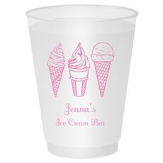 Ice Cream Cone Trio Shatterproof Cups