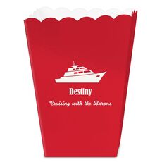 Silhouette Yacht Mini Popcorn Boxes