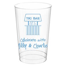 Tiki Bar Clear Plastic Cups