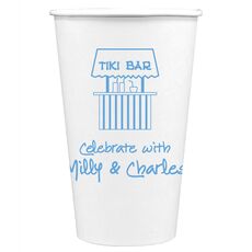 Tiki Bar Paper Coffee Cups