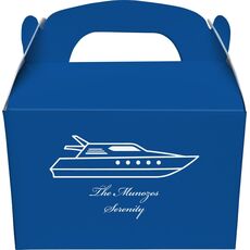 Outlined Yacht Gable Favor Boxes