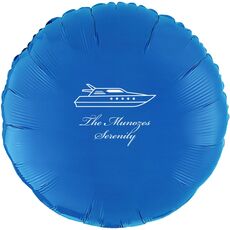 Outlined Yacht Mylar Balloons
