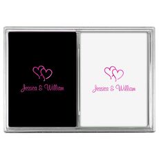 Modern Double Hearts Double Deck Playing Cards