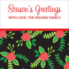 Holiday Flora Gift Stickers