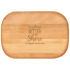 Everything's Better at the Shore Small 10-inch Wood Bar Board