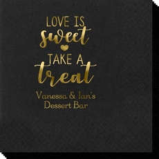 Love is Sweet Take a Treat Napkins