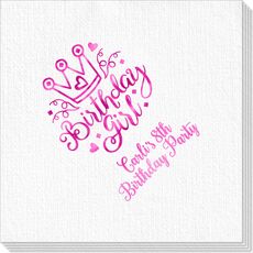 Birthday Girl Deville Napkins