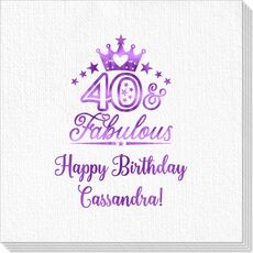 40 & Fabulous Crown Deville Napkins