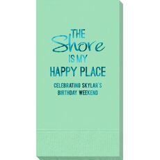 The Shore Is My Happy Place Guest Towels