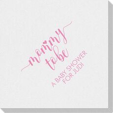 Mommy to Be Linen Like Napkins