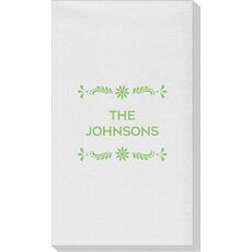 Fiesta Frame Linen Like Guest Towels