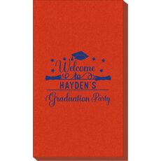 Graduation Party Linen Like Guest Towels