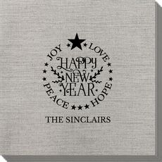 Happy New Year Bamboo Luxe Napkins