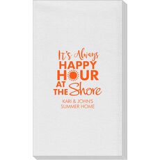 It's Always Happy Hour at the Shore Linen Like Guest Towels