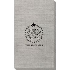 Happy New Year Bamboo Luxe Guest Towels