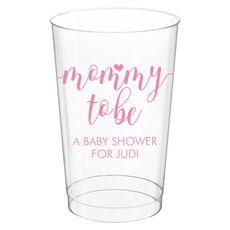 Mommy to Be Clear Plastic Cups