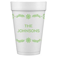 Fiesta Frame Styrofoam Cups