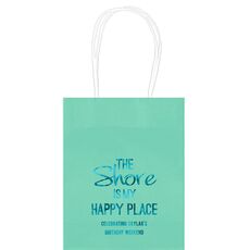 The Shore Is My Happy Place Mini Twisted Handled Bags