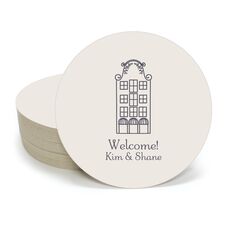 Sweet Apartment Round Coasters