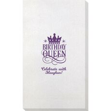 Birthday Queen Bamboo Luxe Guest Towels